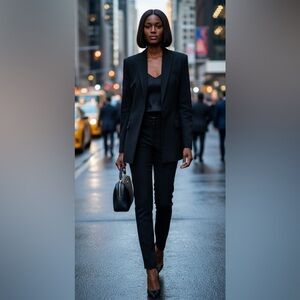 💼JONES NEW YORK💼3pc SILK SUIT🕶️PRISTINE!